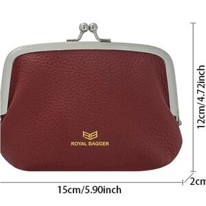 New Royal bagger Burgundy Leather Clutch/coin purse